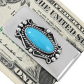 Turquoise Silver Money Clip 44485