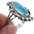 Native American Turquoise Sterling Silver Ring 44521