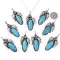 Native American Made Blue Turquoise Pendants 44523