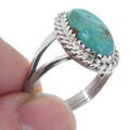 Sterling Silver Turquoise Navajo Ladies Ring 44524