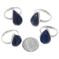 Southwest Sterling Silver Gemstone Ladies Mens Lapis Ring 44537