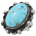 Vintage Native American Sterling Silver Turquoise Ring 44550