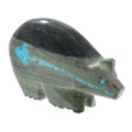 Turquoise Serpentine Heartline Bear Zuni Carvings 37969