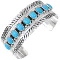 Sterling Silver Sleeping Beauty Turquoise Bracelet 44553