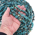 Blue Spiderweb Turquoise Beads Priced Per Strand 37925