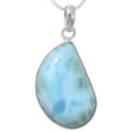 Six at 30.03 each Genuine Larimar Silver Pendants  4130