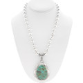Turquoise Sterling Silver Pendant with Chain 44658
