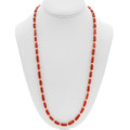 Navajo 14K Gold AAA Grade Mediterranean Red Coral Necklace 44672