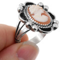 Sterling Silver Classical Cameo Ring 44681