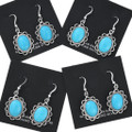 Sterling Silver Sleeping Beauty Turquoise Earrings 44686