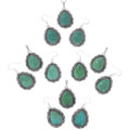 High Grade Sleeping Beauty Turquoise Jewelry Set Teardrop Pendant 44691