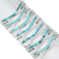 Zuni Turquoise V Shape Cuff Bracelet 44707