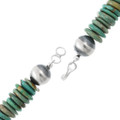 Beaded Green Turquoise Necklace Disc Bead Santo Domingo Style 44766