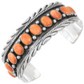 Navajo Sterling Silver Spiny Oyster Bracelet 44767