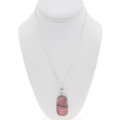Sterling Silver Rhodochrosite Crystal Pendant Closeout Lot 44810