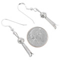 Navajo Sterling Silver French Hook Earrings 44903