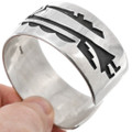 All Sterling Silver Kokopelli Cuff Bracelet 44906