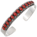 Vintage Sterling Silver Coral Bracelet 44909