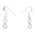 Sterling Silver Infinity Symbol French Hook Earrings 44925