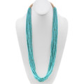15 Strand Turquoise Heishi Necklace 45036