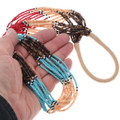 10 Strand Beaded Necklace Banded Navajo Design 45035