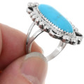 Native American Turquoise Pointer Ring 46067