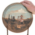 Native American Kachina Plate Painting Hopi Tribe Cultural Art 46094