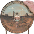 Native American Kachina Plate Painting Hopi Tribe Cultural Art 46095