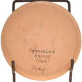 Authentic Hopi Original Kachina Plate Painting Artist Fray Signed 46097