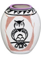 Vintage Hand Painted Owl Pottery 46117