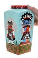 Four Sided Vase Hopi Kachina Painting Pottery 46119