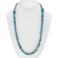 Navajo Desert Pearl Turquoise Nugget Necklace 46138