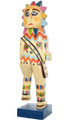 Colorful 2 Sided Sunface Kachina Talavera Statue 46142