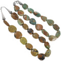Chunky Yellow Green Turquoise Necklace 46146