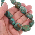 Green Turquoise Necklace Chunky Nugget Beads 46147