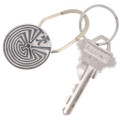 Sterling Silver Man in the Maze Key Ring 46165