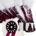 White Fur Feather Headdress Native American Cultural Regalia 46188