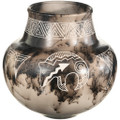 Pueblo Heartline Bear Acoma Horsehair Pottery 46204