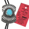 Old Pawn Navajo Morenci Turquoise Bolo Tie 46229