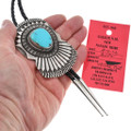 Native American Old Pawn Turquoise Bolo Tie 46230