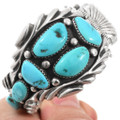 Native American Vintage Arizona Turquoise Navajo Watch Closing Cuff 46256