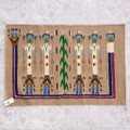 Authentic Navajo Rug Colorful Rainbow Yei Bi Chei Design 46323