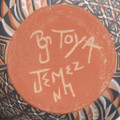 Authentic Jemez Pueblo Pottery Artist Benjamin Toya Signed 46327