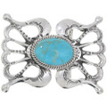 Turquoise Sterling Belt Buckle 46431