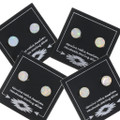 Native American Opal Earrings Sterling Silver Post 46503