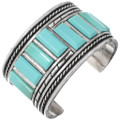 Old Pawn Turquoise Sterling Silver Cuff Bracelet 46627