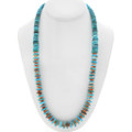 Navajo Spiny Oyster Turquoise Necklace 46650