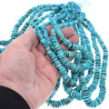 Blue Turquoise Beads Tapered Necklace Strand 45075