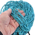 Bright Blue Natural Turquoise Beads 5mm Rounded Nuggets 45121