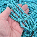 Santo Domingo Style Turquoise Nugget Rondelle Beads 45177